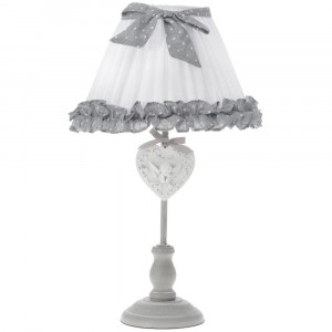 Настолна лампа с текстилен абажур, 225х47 см