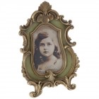 Рамка за снимки, полирезин, ретро зелено, 10х15 см