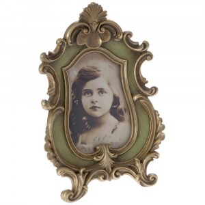 Рамка за снимки, полирезин, ретро зелено, 10х15 см