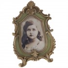 Рамка за снимки, полирезин, ретро зелено, 13х18 см