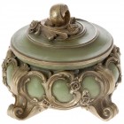 Бижутерка, полирезин, ретро зелено, ф15х13 см