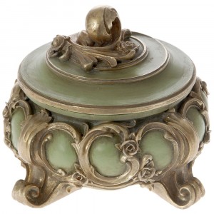 Бижутерка, полирезин, ретро зелено, ф15х13 см