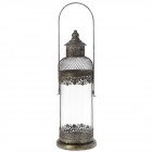 Метален фенер, ANTIQUE, мед, ф16х56 см