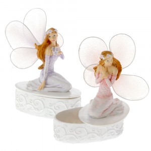 Фея на кутийка - полирезин, 8х5х9 см