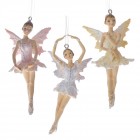 Фея с крила висяща - полирезин, 4х4х11 см