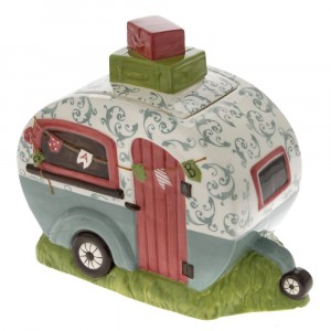 Буркан кемпер, керамика, син, 29х16х25 см