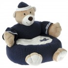 Канапе мече, синьо, 60х48х60 см