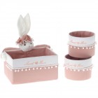 Кошове комплект зайче, розови