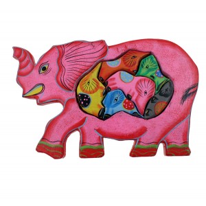 Слонче-пъзел, дърво