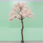 Дърво с цветя, розово, 340 см