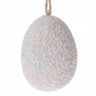 Яйце, полирезин, цветя, розово, 5х7 см