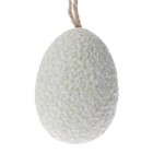 Яйце полирезин, цветя, зелено, 5х7 см