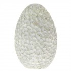 Яйце полирезин, цветя, зелено, 6х9 см