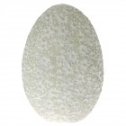 Яйце полирезин, цветя, зелено, 8х12 см