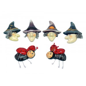 Магнит баба Яга, калинка, 6 мод./8 см.(12/192)