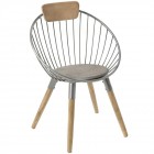 Стол от дърво и метал, 66х55х91 см