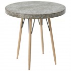 Масичка за кафе от дърво и метал, ф76х76 см