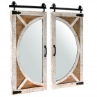 Дървено висящо огледало, к-т 2 бр, 42х88 /взяко/