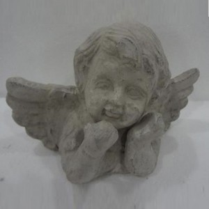 Керамична фигура ангел, глава, 25х13х16 см