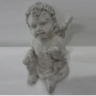 Керамична фигура ангел, протегната ръка, 10х15х16 см