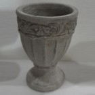 Керамична ваза, сива, ф14х19 см