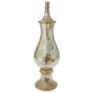 Керамична ваза с капак, Ф19х56 см