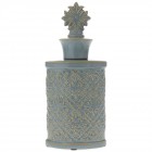 Керамична ваза с капаче, 15х9х36 см