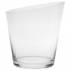 Ваза от прозрачно стъкло, Ф17х18 см