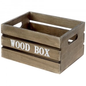Дървена касетка, натурал, 21х15х11 см