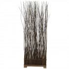 Ограда от пръчки, кафе, 50х20х145 см