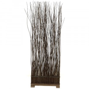 Ограда от пръчки, кафе, 50х20х145 см