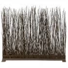 Ограда от пръчки, кафе, 100х20х85 см