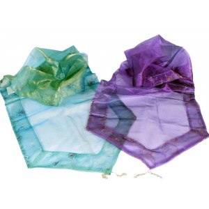 Покривка декор.зелено/лилаво 40х145 см. (1/48)