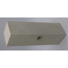 Кутия за вино, дърво, бяла, 35х10х10 см