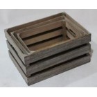 Дървен кафез, състарено, 40х30х20 см