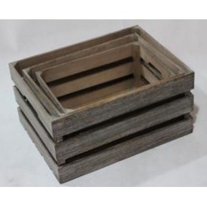 Дървен кафез, състарено, 40х30х20 см