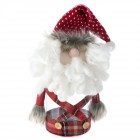 Коледен пластмасов буркан, Дядо Коледа, червен, 40 см