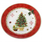 Чиния от китайски порцелан, елха, 19 см