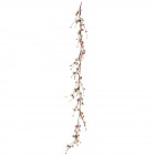 Гирлянд от розови и златни перли, 145 см