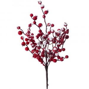 Клонка от заснежени червени боровинки, 38 см