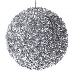Топка сребро със стърготини, Ф8 см