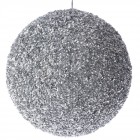 Топка сребро със стърготини, 15 см