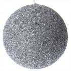 Топка сребро със стърготини, 25 см