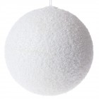 Топка бяла със стърготини, 20 см