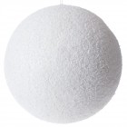 Топка бяла със стърготини, 25 см