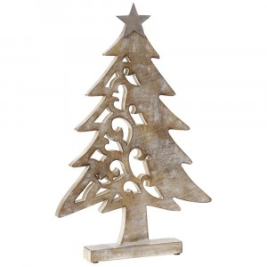 Елха издълбана,  дърво и метал, 28х55 см
