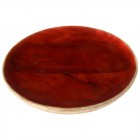 Чиния от дърво с червен лак, ф30 см