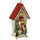 Висулка къща със светлина, 12х7х21 см
