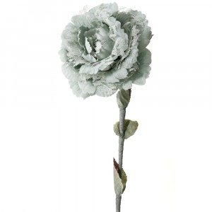 Заскрежено цвете с дантела, зелено, 13х65 см