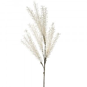 Стрък силиконова трева, крем, 75 см